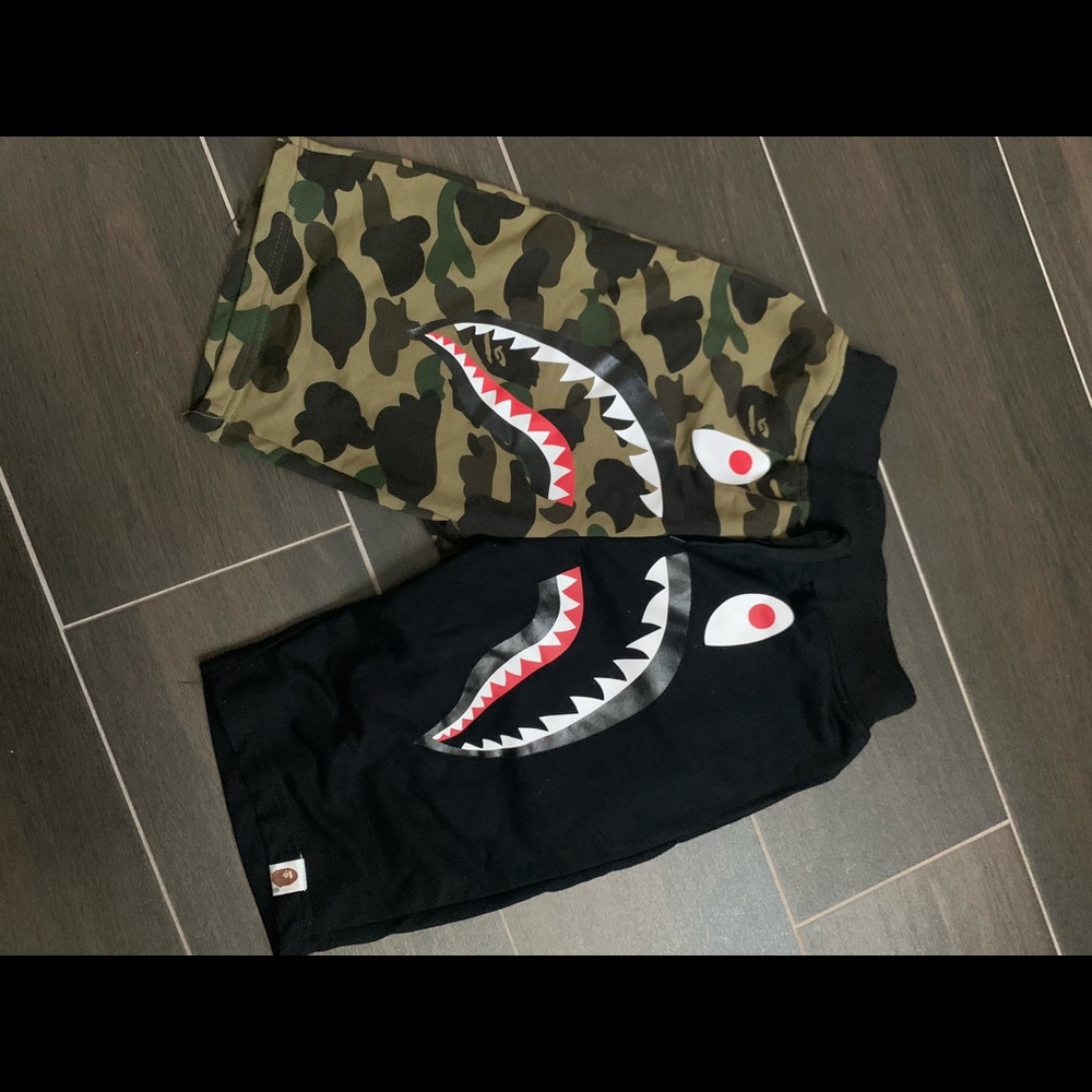 Bape shorts size medium fit like a small